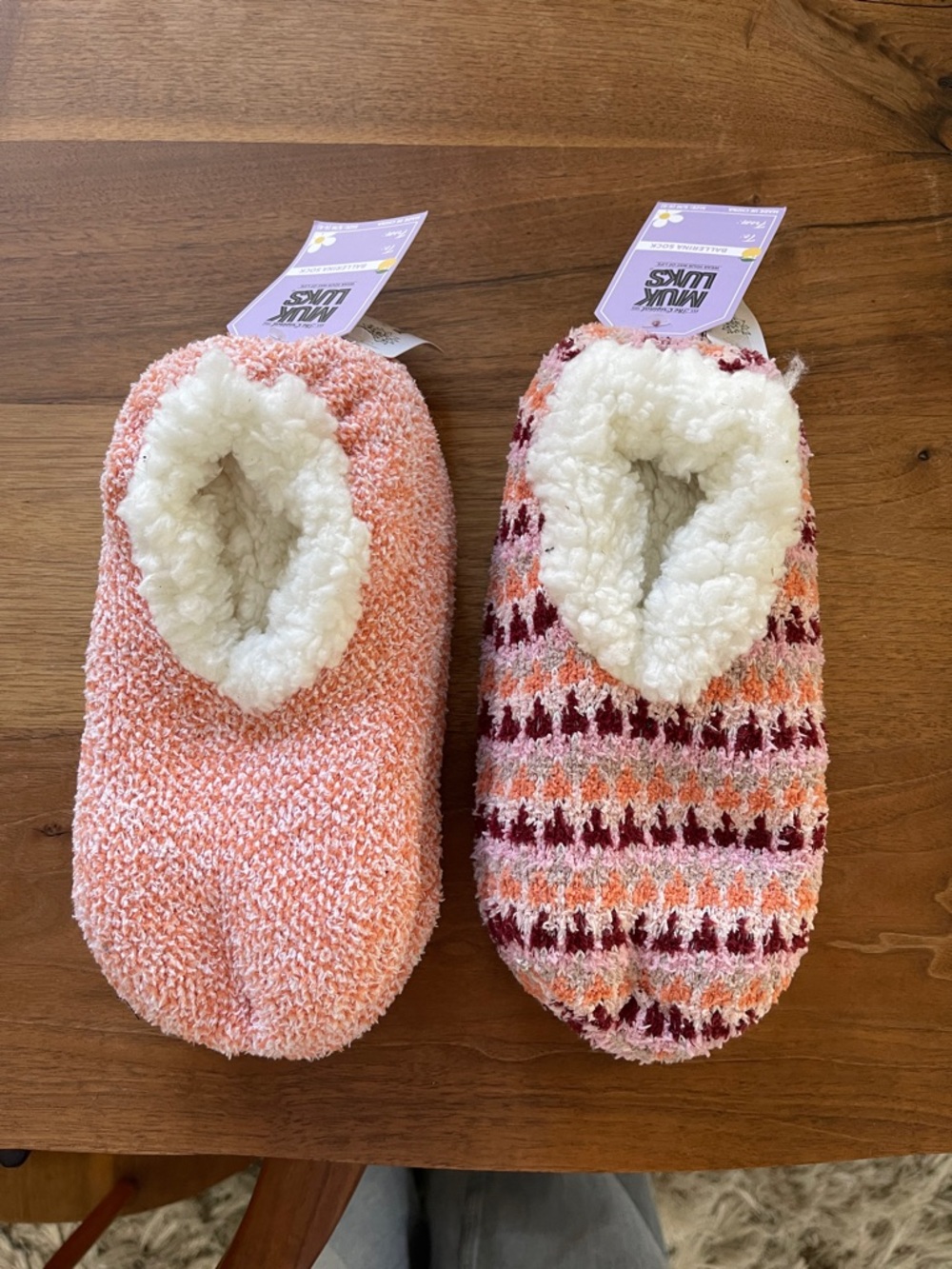 Muk Luks Plush Slipper - Pink Mix 2 pairs